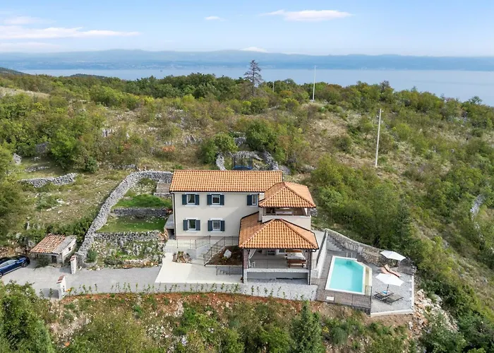 Antonia - Private Pool & Panorama Kvarner View By 22estates Villa *